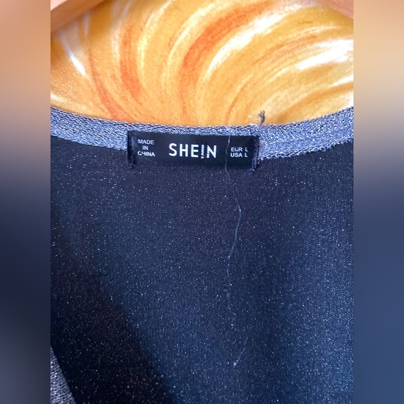 SOLD | Disco Silver Sparkle Wrap Crop Top - Picture 6 of 6